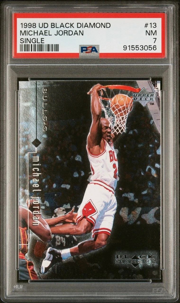 1998-99 Upper Deck Black Diamond #13 Michael Jordan | PSA 7 | Chicago Bulls HOF
