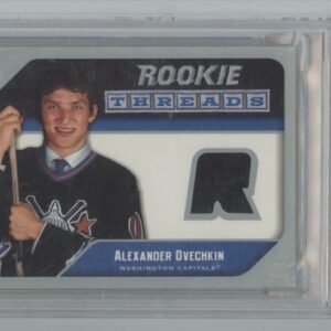 2005-06 Upper Deck Rookie Threads Relic Alexander Ovechkin PSA 8 #RT-AO
