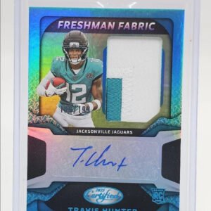 TRAVIS HUNTER 2025 CERTIFIED RPA ROOKIE TEAL MIRROR PATCH RC AUTO /199 Q2277