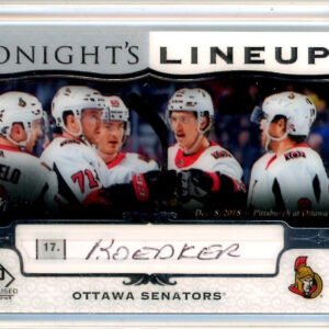 2019-20 SP Game Used Tonight's Lineup #TLOTT19 Mikkel Boedker 1/1