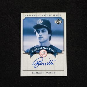 2003 Lee Mazzilli Upper Deck Yankees Signature Series Auto
