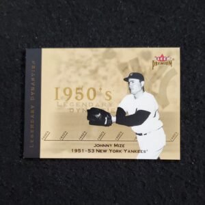 2002 Johnny Mize Fleer Premium Legandary Dynasties Insert Gold /300