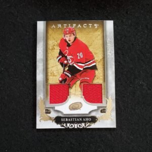 2018-19 Sebastian Aho Upper Deck Artifacts Dual Jersey /125