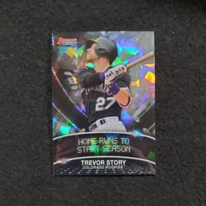2016 Trevor Story Bowman's Best Rookie Stat Lines Insert Atomic Refractor
