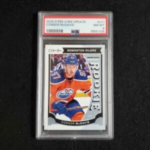 2015-16 Connor McDavid Upper Deck O-Pee-Chee Update Marquee Rookie PSA 8