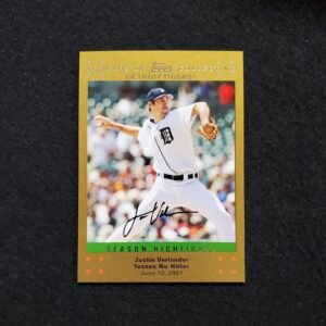 2007 Justin Verlander Topps Season Highlights Insert Gold /2007