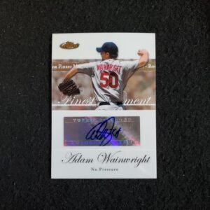 2007 Adam Wainwright Topps Finest No Pressure Auto