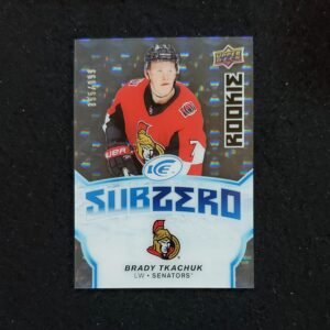 2018-19 Brady Tkachuk Upper Deck Ice Sub Zero Rookie /999