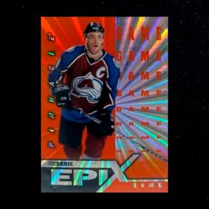 1997-98 Pinnacle Epix Orange Game Joe Sakic #E3 HOF 0s0n