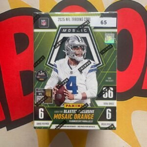 2025–26 Panini Mosaic Football Blaster Box – Retail Exclusive Mosaic Parallels & Inserts – NFL Trading Cards – Sealed Retail Box