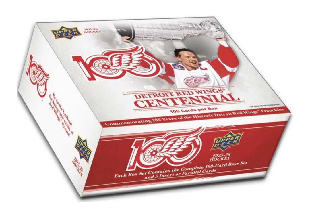 2025-26 Upper Deck Detroit Red Wings Centennial Box Set