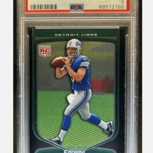 2009 Bowman Chrome Matthew Stafford RC Rookie #111 Lions PSA 9 (68)